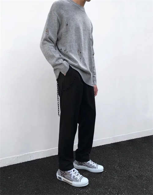 디올 B23 로우 오블리크 캔버스 화이트 & 블랙 3SN249YJP_H069 photo review