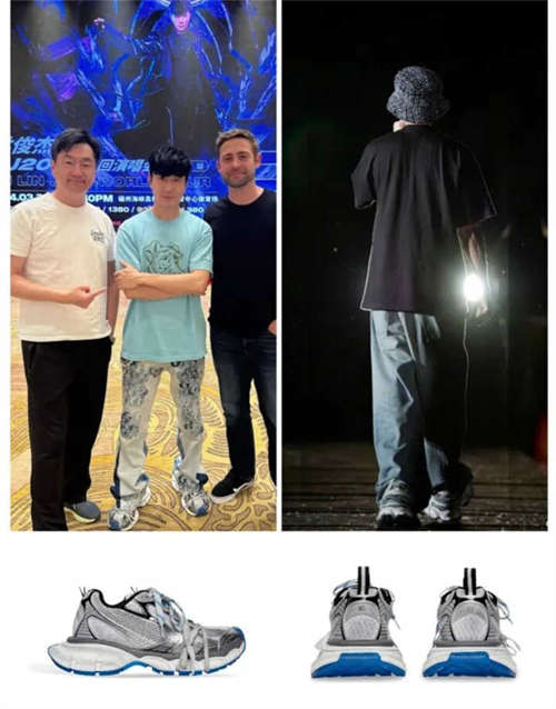 발렌시아가 3XL 스니커즈 화이트 레드 블루 734734W3XL59645 photo review